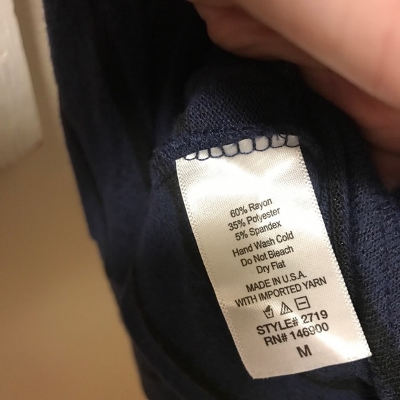 Market &‎ Spruce Sweater: Navy Blue & Black Medium - Picture 4 of 5